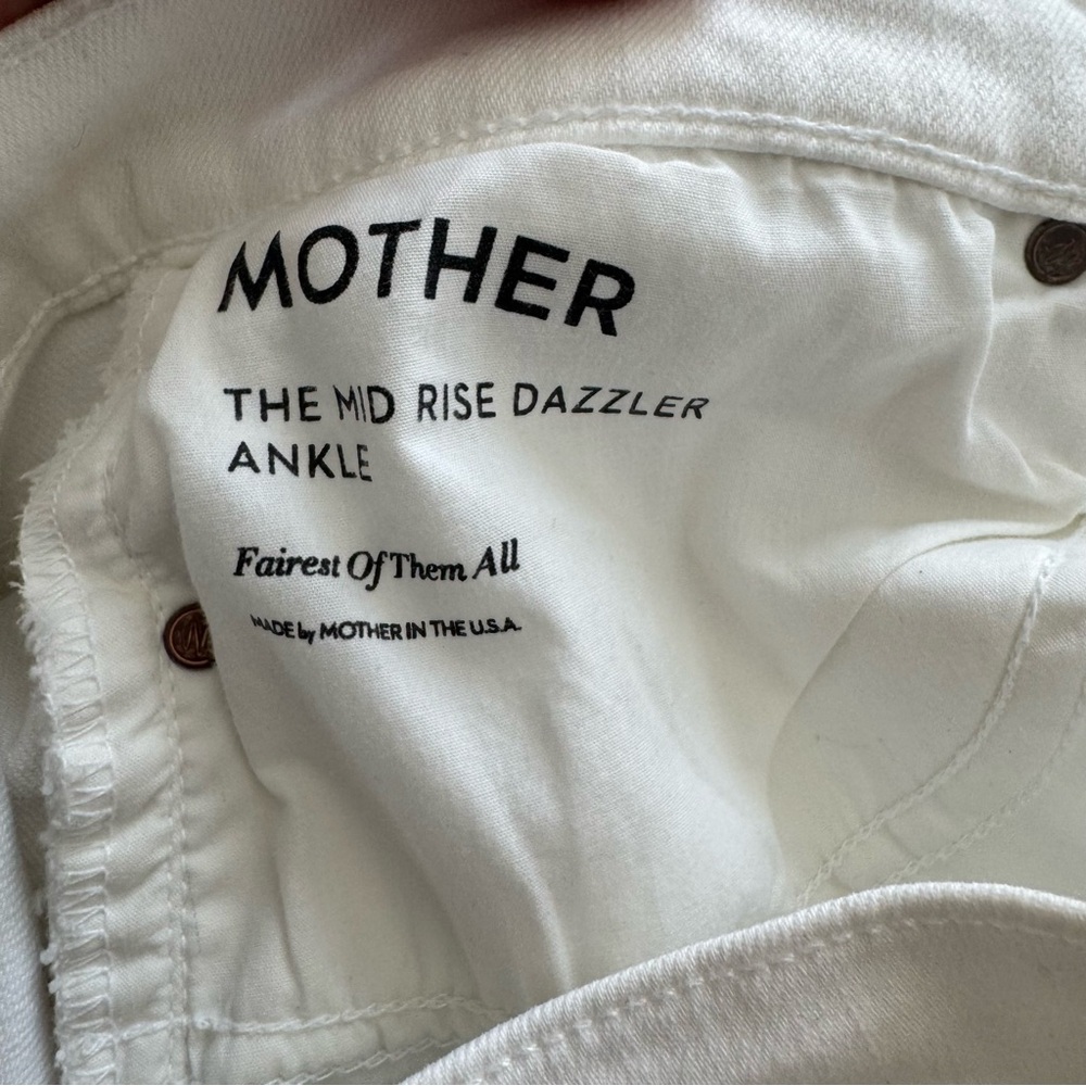 MOTHER Mid Rise Dazzler Ankle Fairest Of Them All Sz 32 - Picture 7 of 7